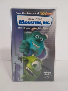 Disney Pixar Monsters Inc. VHS Tape Classic Animated Movie Great Condition Blue - Picture 1 of 4