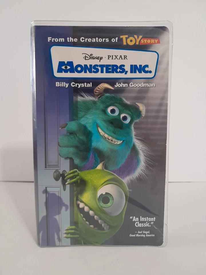 Disney Pixar Monsters Inc. VHS Tape Classic Animated Movie Great Condition Blue - Image 1 of 4