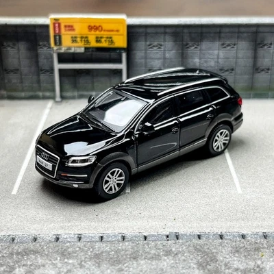 1/64 negro Audi Q7 2008 Quattro SUV - aleación diecast modelo coche carrocería de metal Foto 1 de 4