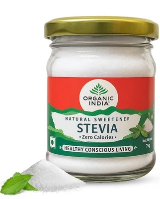 Organic India Stevia Powder – 75g | Plant-Based Natural Sweetener | Zero... - image 1 of 4