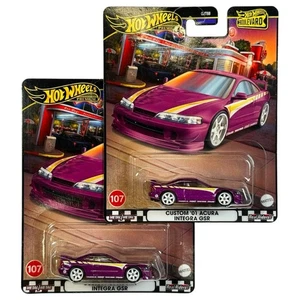 Hot Wheels Premium Boulevard Acura Integra GSR #107 x2 1:64 Combine Ship $1 Each - Picture 1 of 2