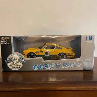 1:18 Eagles Race Porsche 911 Carrera RS 2.8L #48 Le Mans 1973 Equipe Sonauto BP  - Image 1 of 4