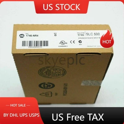 New Factory Sealed 1746-NR4 SER B SLC 500 RTD Resistance PLC Module 1746NR4 - Image 1 of 4