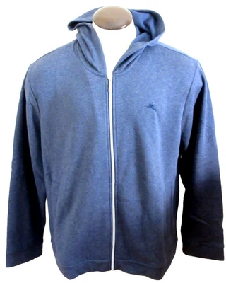 Hombre Tommy Bahama Cremallera Completa Sudadera con Capucha Azul Jaspeado Talla XL NUEVO CON ETIQUETAS Foto 1 de 4