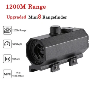 MINI8 Caza Sniper Laser Rangefinder Riflescope Real-time Meter 1200M for Hunting - Picture 1 of 12