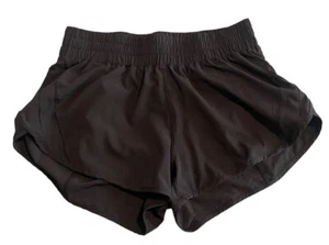 Aurefin Black 3” Running Shorts Women’s Size Large 10 Lined Zip Pocket NEW - Picture 1 of 7