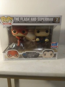 Funko Pop! DC Heroes Justice League - Flash & Superman 2018 Fall Convention - Picture 1 of 2