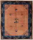 Antik Peking um 1900 fein Reimport USA Perser Teppich Orientteppich 3,40 X 2,82