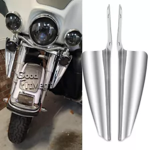 For Harley Electra Glide Classic Front Fork Mount Wind Deflectors Windshield New - Bild 1 von 18