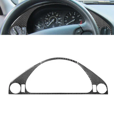 Cubierta velocímetro cuadro de instrumentos de fibra de carbono para BMW Serie 5 E39 1998-03 Foto 1 de 4