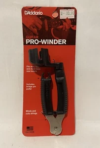 D'Addario Pro-Winder Wirbelwickler mit Schnurschneider und Stegstiftabzieher, schwarz - Bild 1 von 2
