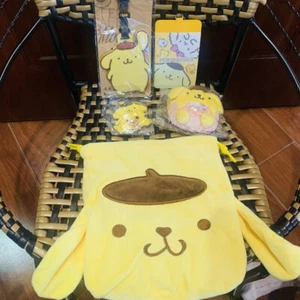 1Set Pom Purin Anime Coin Purse Handbag Card Holder Storage Drawstring Bag - Picture 1 of 15