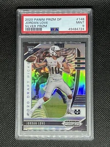 2020 Panini Prizm DP Jordan Love Silver Prizm #148 Green Bay Packers PSA 9 - Picture 1 of 2