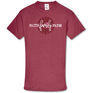SALE Southern Couture Soft Collection Faith Family Farm front print T-Shirt - Picture 1 of 7