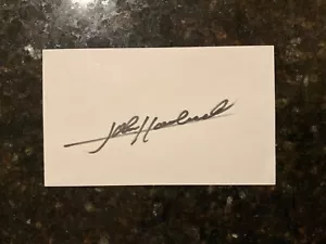 John Havlicek Boston Celtics Ohio State SIGNED 3X5 INDEX CARD w/COA - Picture 1 of 1