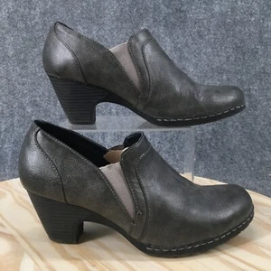 Croft & Barrow Boots Womens 9.5 M Ortholite Maid Ankle Bootie Gray Casual Block - Picture 1 of 17