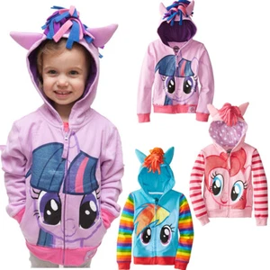Anime My&Pony Hoodies Jacket Twilight Sparkle Rainbow Dash Pinkie Pie Coat Girls - Picture 1 of 20