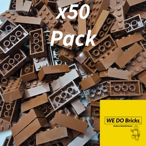 Lego braun 3001 2x4 Steine Konvolut X50 Bausteine - Bild 1 von 3