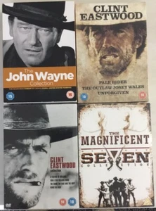 Clint Eastwood, John Wayne & The Magnificent Seven, 4 x DVD Boxsets, 15 Films. - Picture 1 of 3
