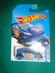 Hot Wheels HW Race Team Blue '12 Ford Fiesta 4/5 #210 Die Cast 1:64 - Picture 1 of 2