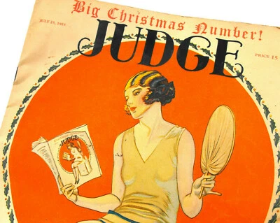 RARE 1925 Judge Magazine July Issue 1920s Fashion Illustrations Paper Doll Decor - Image 1 of 4