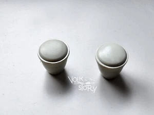 VW Classic BEETLE BLAUPUNKT FRANKFURT RADIO BUTTON KNOBS REPLACEMENT GREY - Picture 1 of 5