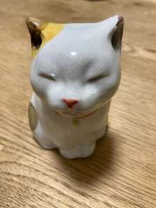Shoyeido Kitty Maneki Neko Lucky Cat Incense Holder Pottery 720184 MADE IN JAPAN - Picture 1 of 8