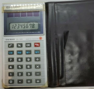 Vintage Sharp ELSI MATE EL-326 Solar Cell Calculator and Case - Picture 1 of 3