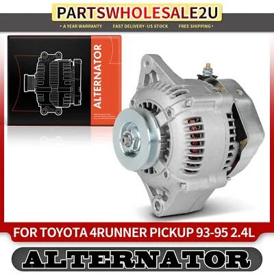 Alternador para camioneta Toyota 4Runner 1993-1995 2,4 L 60A 12 V polea de 1 ranura CW Foto 1 de 4