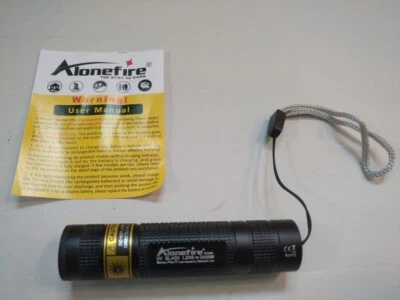 Mini 365Nm UV LED Taschenlampe mit USBC Anschluss - Alonefire SV108