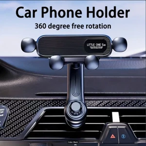 Car Phone Holder Mount Vent Gravity System 360° Rotation For iPhone 15 Samsung - Picture 1 of 12