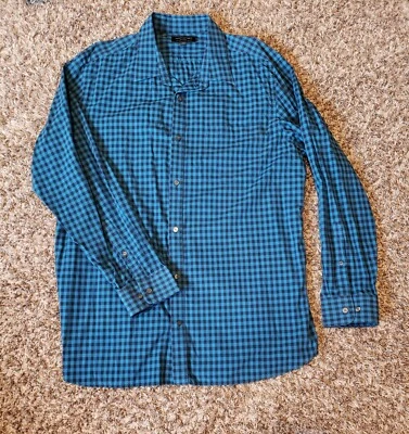 Camisa Banana Republic Para Hombre XXL Cuello Cuadros Manga Larga Con Botones  Foto 1 de 4