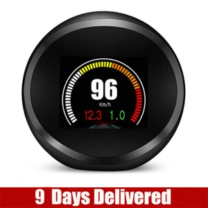 P12s Car HUD Head Up Display Speedometer Gauge OBD2 EOBD Digital RPM Compass - Picture 1 of 5