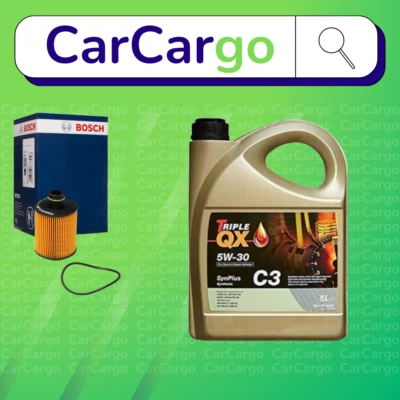 BOSCH Service Kit Fiat Grande Punto 1.9 D Multijet Diesel 2006-2009 Filter + TQX - Image 1 of 4