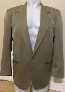 Gianni Versace Versus olive green 1 button deep V blazer jacket mens size 34/48 - Picture 1 of 11