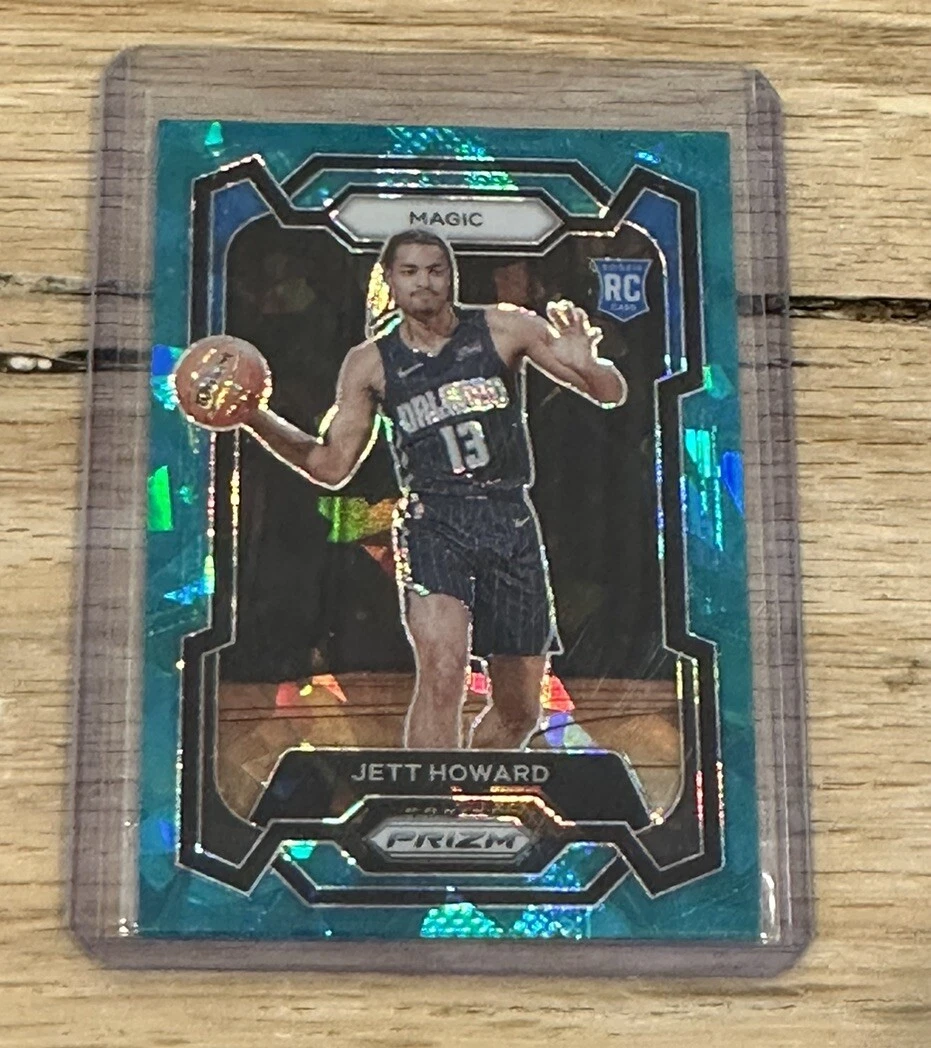 Jett Howard RC 2023-24 Panini Prizm TEAL ICE /225 #132 Orlando Magic Rookie SP