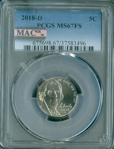 2018 D Jefferson Nickel PCGS MS67 Full Steps QUALITY✔️ Cover
