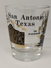 Vintage Collectible Shot Glass San Antonio TEXAS Alamo, Riverwalk