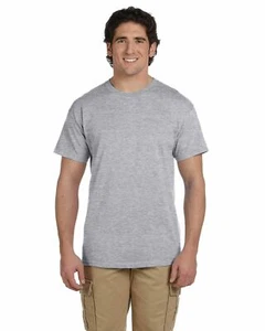 Fruit of the loom Men's HD Cotton Plain Crew Neck Short Sleeves T-Shirt 3930R - Picture 1 of 7