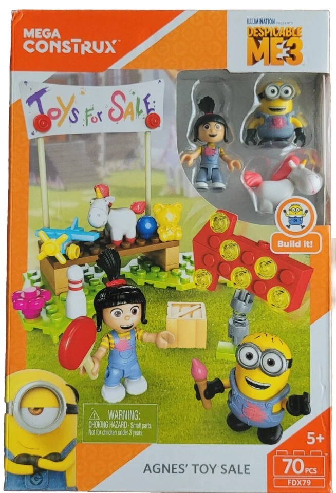 Mega Construx FDX79 Despicable Me 3 Agnes Toy 70 Pcs