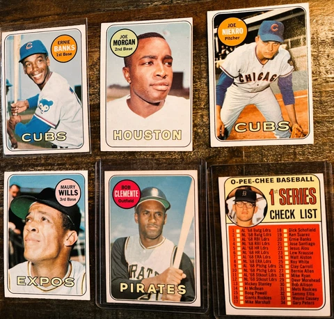1969 OPEECHEE OPC MLB Baseball Singles U PICK-VG to NM-AARON MAYS CLEMENTE Cover