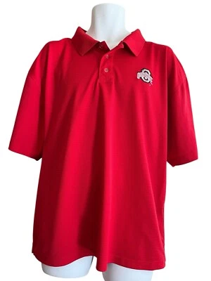 Mens XL Ohio State Embroidered Logo Red Golf Polo Shirt Pro Player - Image 1 of 3