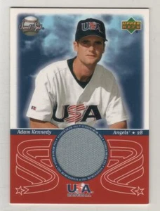 2002 Sweet Spot Team USA Adam Kennedy Anaheim Angels Game Used Jersey BV$8 - Bild 1 von 1
