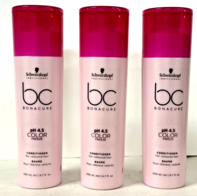 3 Pack - Schwarzkopf BC Bonacure Color Freeze Conditioner 6.8 oz. - Image 1 of 3