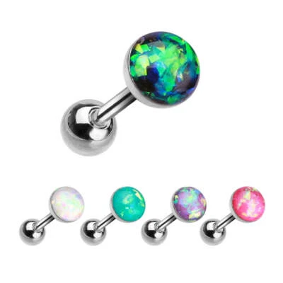 Classic Opal Stud Body Jewellery. Labret, Monroe, Tragus and Cartilage Earrings. - Image 1 of 4