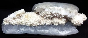 SPLENDIDE SFERE DI OKENITE IN AMETISTA MATRICE SEMI GEODE MINERALI ESEMPLARE + A4 - Foto 1 di 5