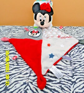 C/ DOUDOU DISNEY MINNIE LOSANGE ROUGE ETOILE NUAGE RAYE 100% NEUF 4 DISPO - Picture 1 of 2