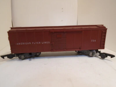 Vintage American Flyer S Gauge Operational Box Car #734 - Image 1 of 4