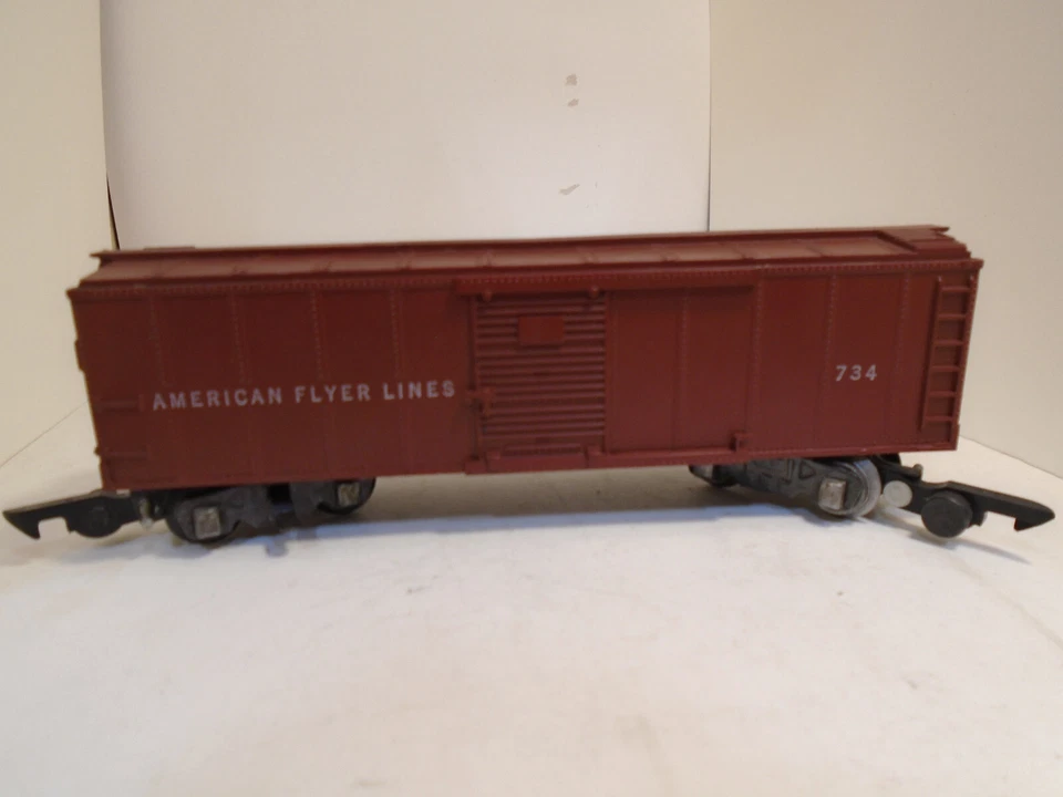 Vintage American Flyer S Gauge Operational Box Car #734 - Image 1 of 4