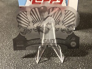 2000 Pacific Crown Royale Proof/Negative Vinny Castilla Baseball Card Tampa Rays